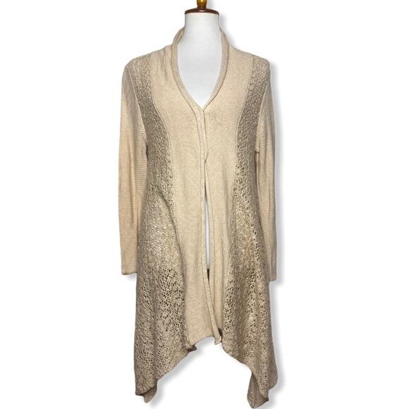 Umgee Cream Long Cardigan - Picture 4 of 6